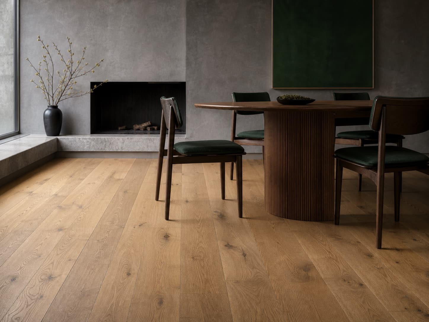 Natural Oak conceptual timber flooring direction