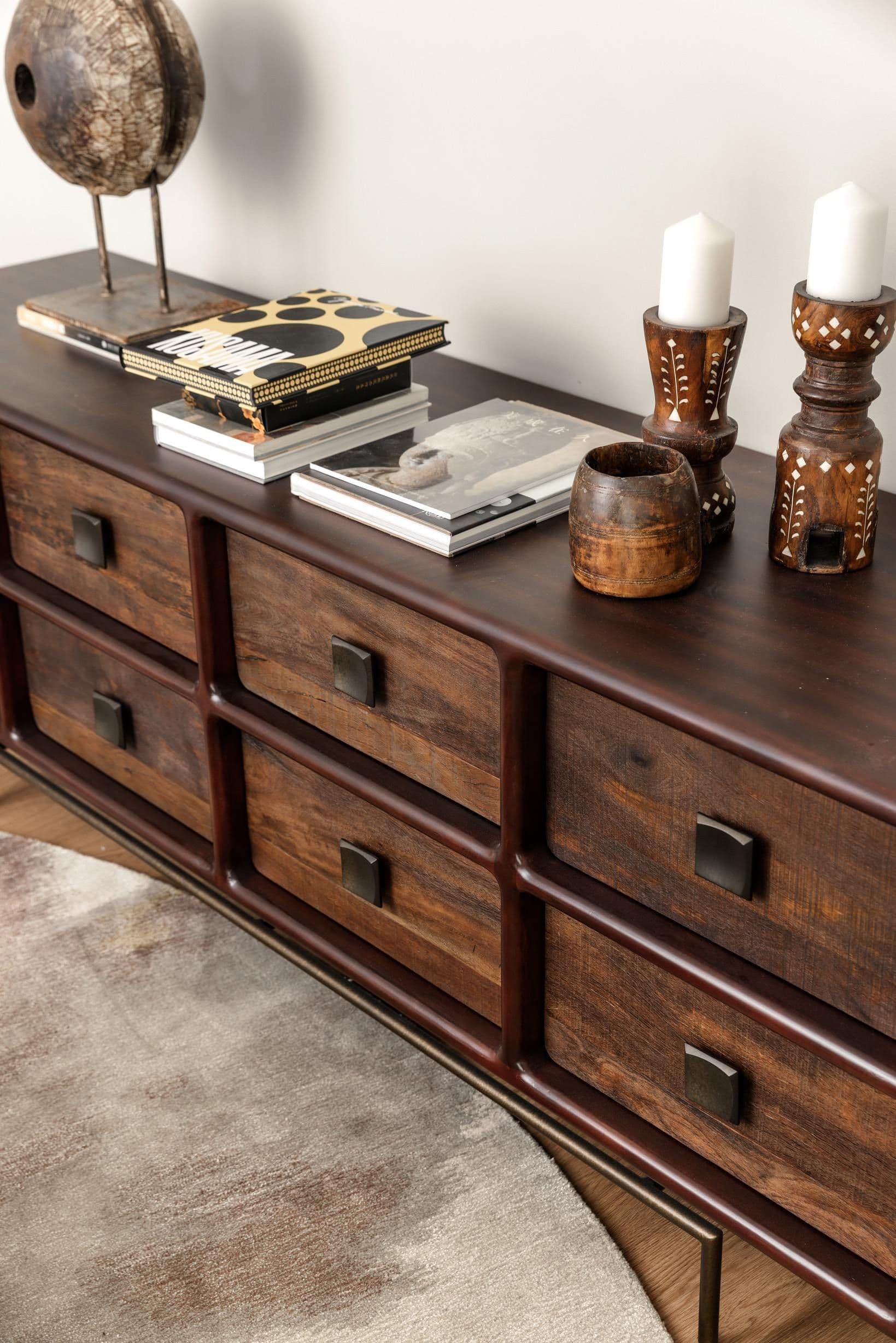 Interior furniture detail in the completed Canterbury residence.