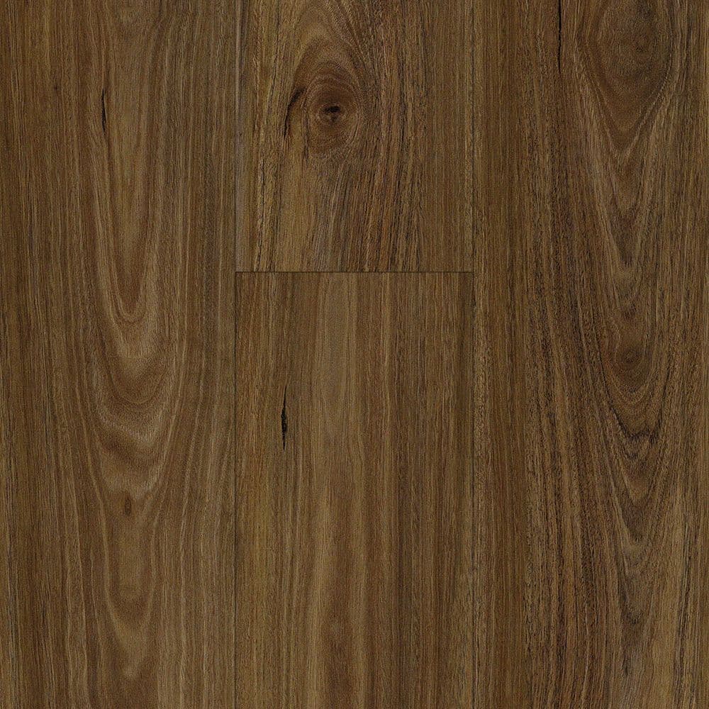 Charcoal timber-look 12 mm laminate flooring swatch