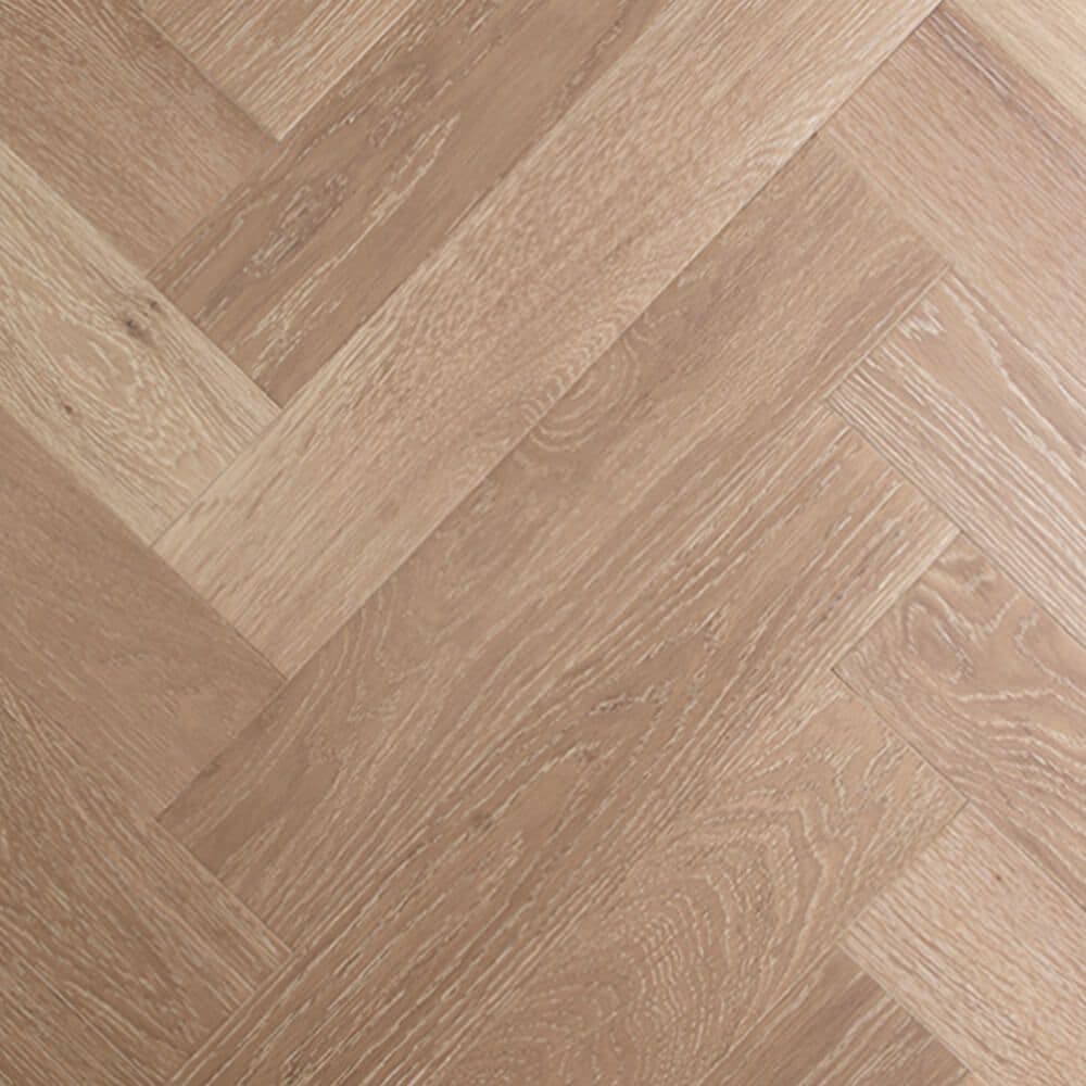 Herringbone Riesling engineered European oak herringbone flooring sample