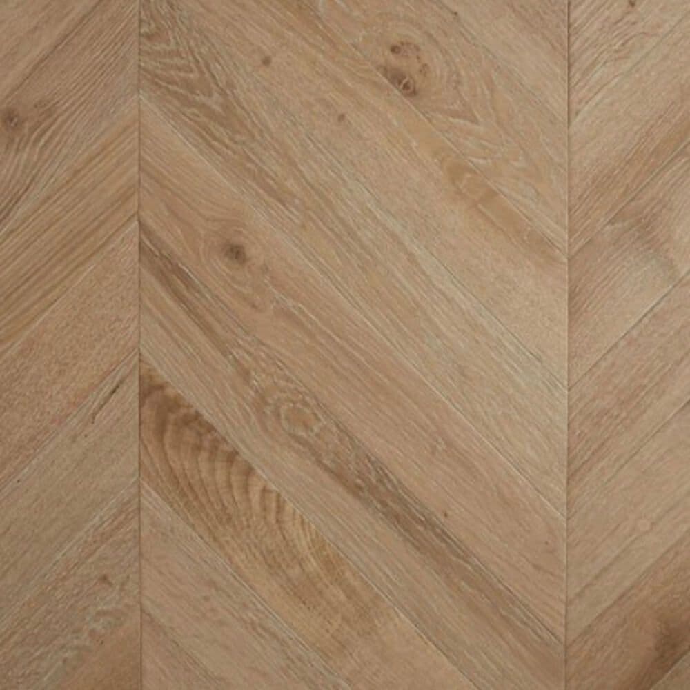 Chevron Semillon engineered European oak chevron flooring sample
