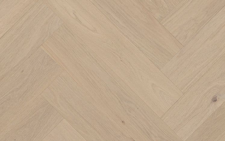 Herringbone Hudson Oak 750mm engineered European oak flooring board detail