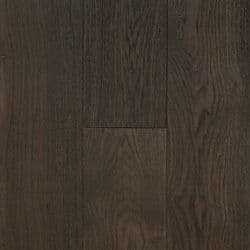 Black Caviar American Hickory engineered timber flooring sample.