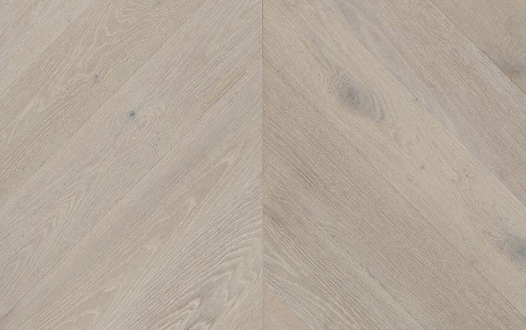 Chevron Gunsynd 900mm engineered European oak flooring board detail