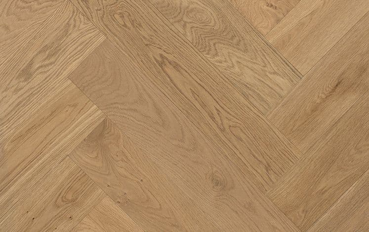 Herringbone Balinese Oak 750mm engineered European oak flooring board detail