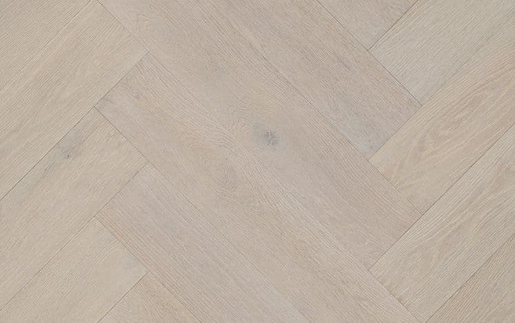 Herringbone Gunsynd Oak 750mm engineered European oak flooring board detail